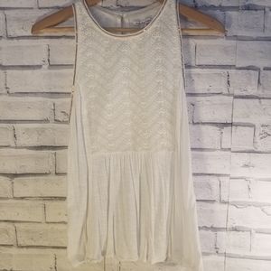 American Eagle White tank